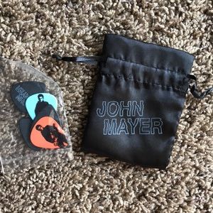 John Mayer guitar Picks and drawstring bag